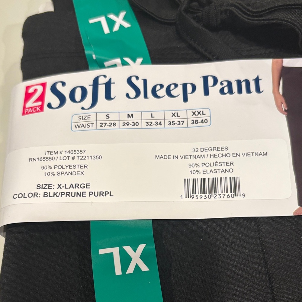 Black Soft Sleep Pants - Picture 2 of 5